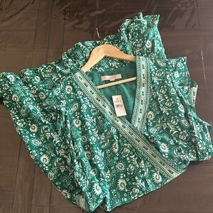 LOFT Green Romper/Dress Size 12 NWT